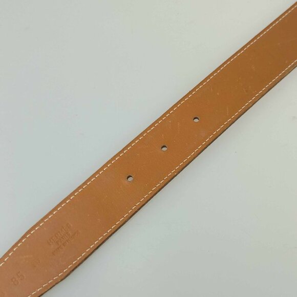 Hermes Belt Lucky Metal Orange Epson Constance Reversible Silver main image 10